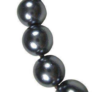 DS STARR Necklace Earrings Bracelet Women Set 3 Black Faux Pearl Bead String VTG